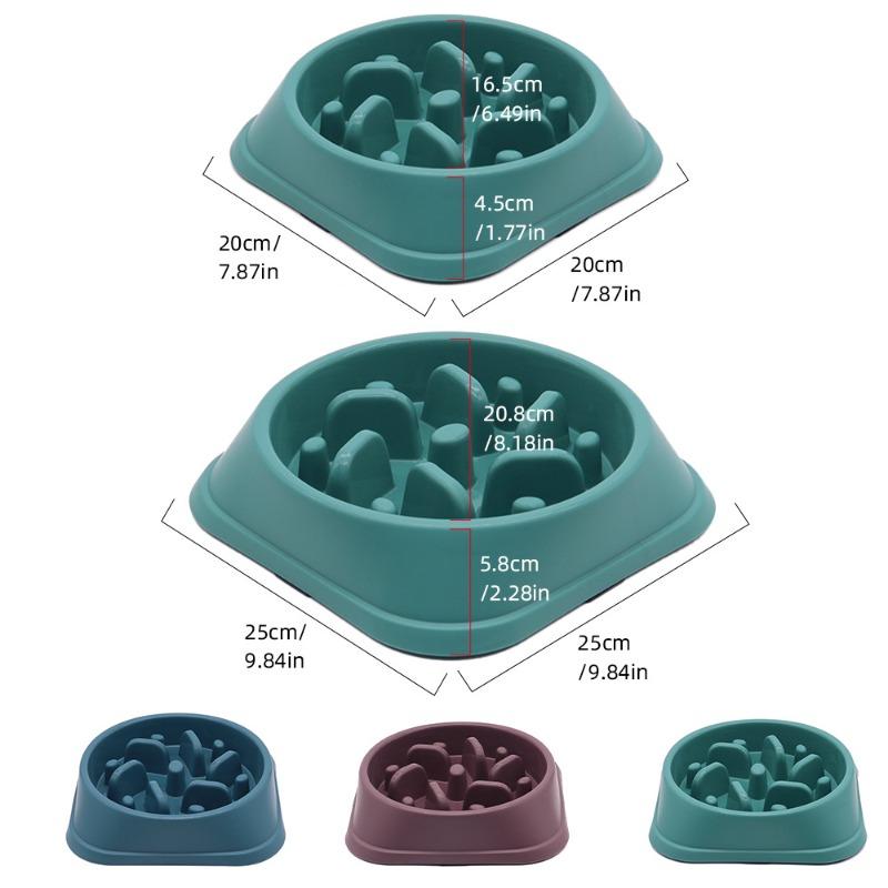 Ny Långsam Matningsskål för Husdjur, Hund Anti-kvävning Långsam Matning Stor Hundskål, Hundskål, Anti-tipp Husdjursmatredskap, Hund Långsam Matningsskål