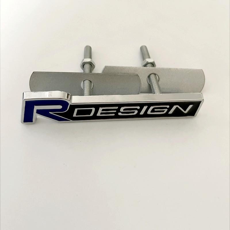 3D Metall RDesign R Design Frontgrill Auto Plakette Aufkleber Emblem Decal Dekoration Für VOLVO XC40 XC60 XC90 V90 S90 S60 V60 V40 C70