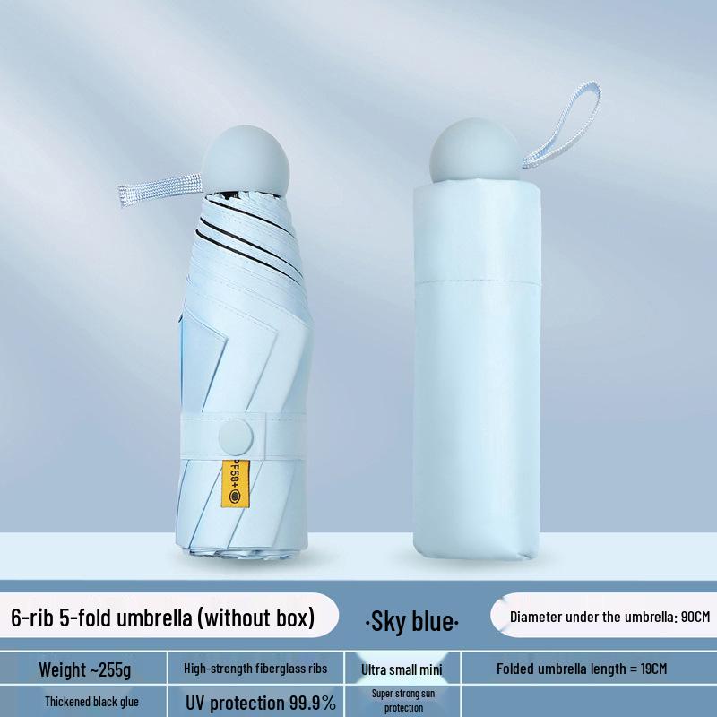 

Ультралегкий мини складной карманный зонт-парасоль