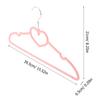 15Pcs Premium Heart Design Hanger Portable Uv-Resistant Clothes Hanger for Indoor Outdoor Use Wrinkle-Free Storage Pink