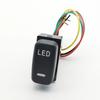 1Pc For Mitsubishi Pajero V73 V93 Lancer Outlander ASX L200 RED LED Key Switch Fog Light Daytime Running Light DRL Switch Button