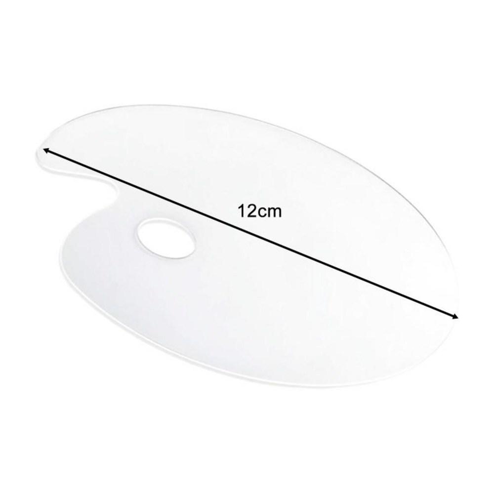 Přenosný akrylový tácek na paletu na líčení Royalways na rtěnku se směsí podkladových pigmentů, 12 cm, 1 kus