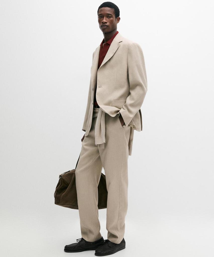 Masimodutti Linen Suit Pants