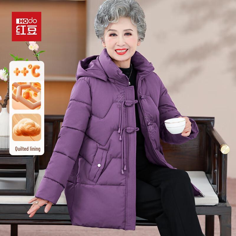 Женская зимняя стеганая куртка с капюшоном Hodo 4XL
