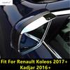 Car Rearview Side Mirror Rainproof Cover Rain Visor Eyebrow Trim For Renault Koleos 2017 - 2024 / Kadjar 2016 - 2024 Accessories