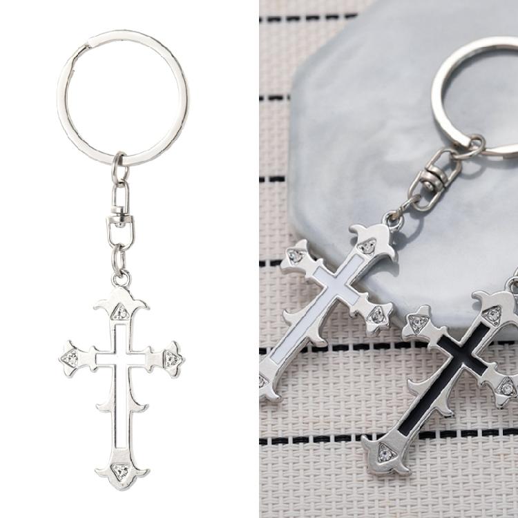 Vintage Cross Keychain Bag Pendant Backpack Decoration Couple Keysholder