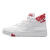 Li Ning Wave Coverage Thermal Slip Resistant Mid Top Skateboard Shoes Women's White Red AGCQ238-1