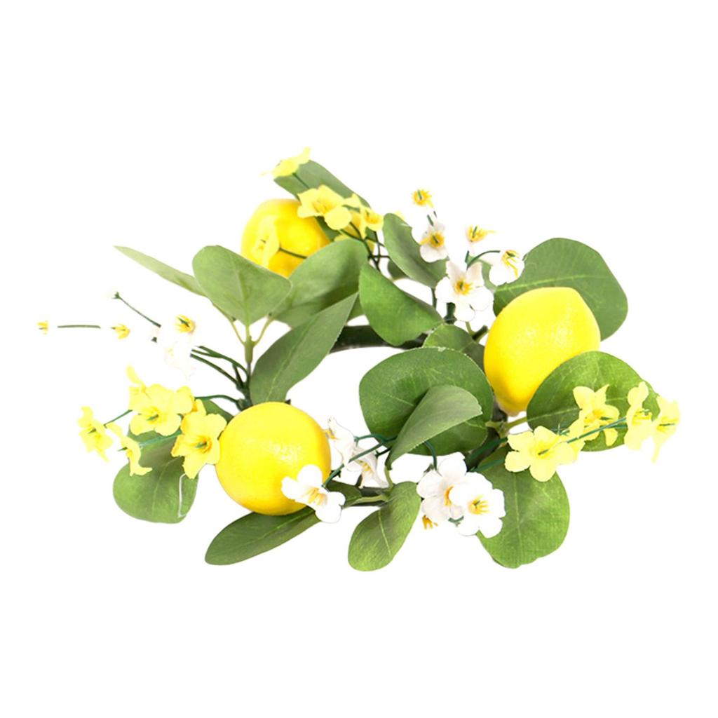 Candle Wreath Indoor Decorative for Front Door Easy To Hang Candlestick Holders Rings for Kitchen Thanksgiving Cabinet Christmas