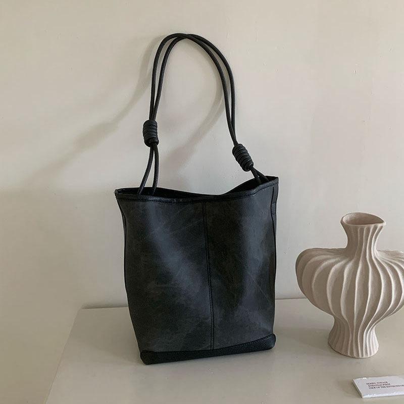 

Tote Bag, Women S Bag, Large Capacity Bucket Bag, One-Shoulder Commuter Bag, Large Bag, Bag сірий колір