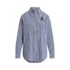 Lauren Ralph Lauren Relaxed Fit Striped Stretch Cotton Shirt  Wmlrshts6820376400 
