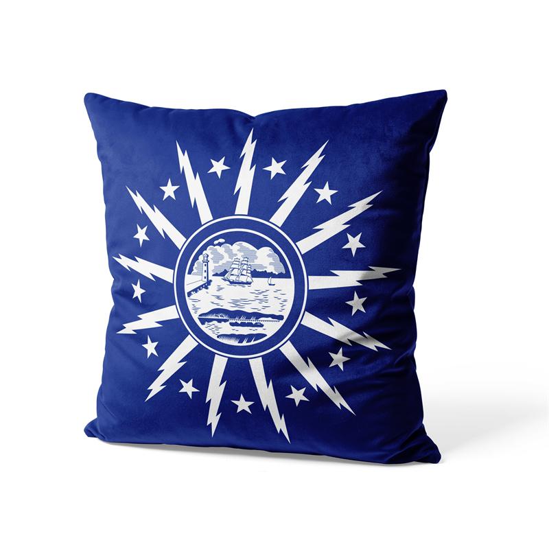 Aertemisi 18'' X 18'' Buffalo New York Square Throw Pillow Cushion Covers Cases Pillowcases For Sofa 45Cm X 45Cm
