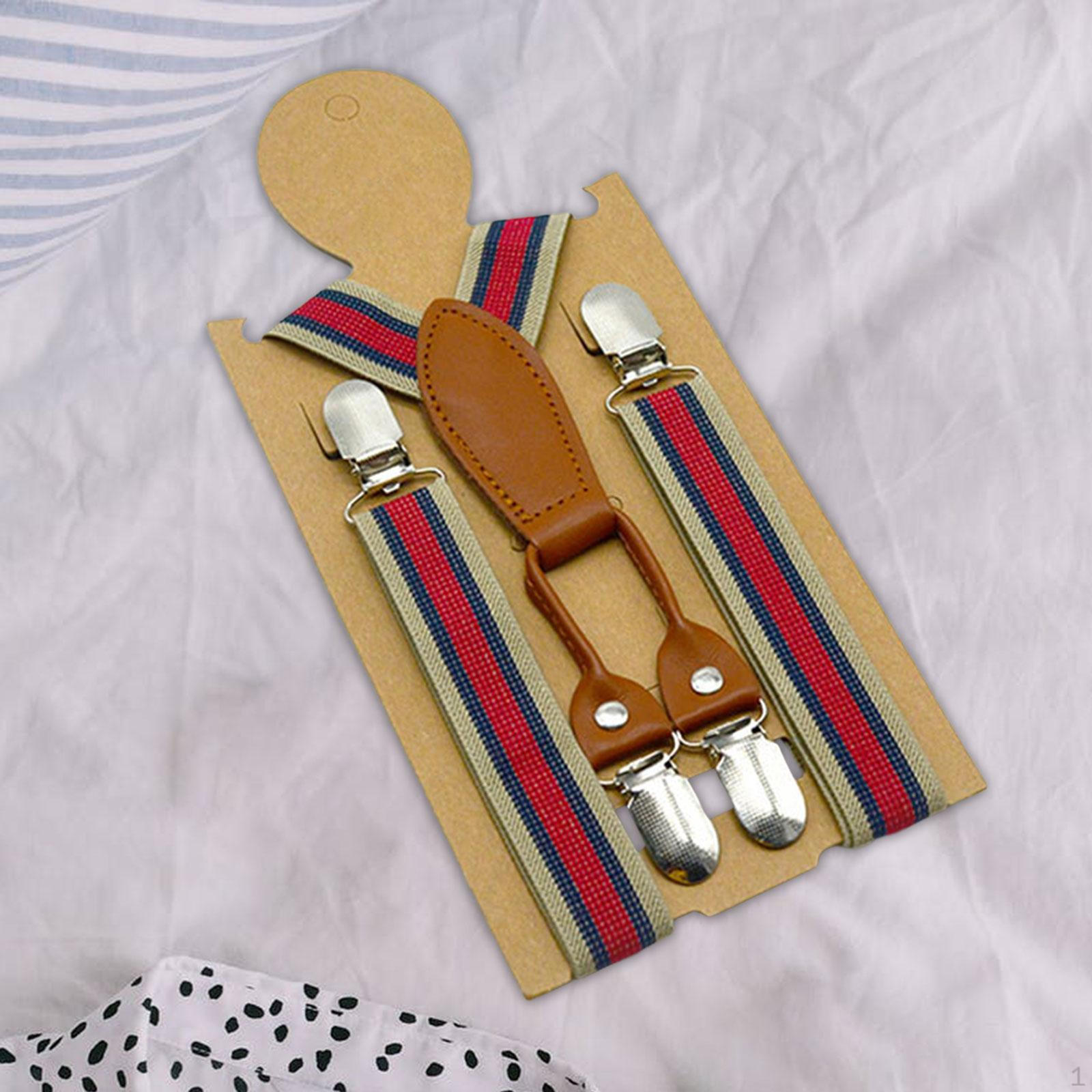 Детские подтяжки, регулируемые подтяжки Y-образной формы, 3 зажима, сверхпрочные эластичные ремни, подтяжки для смокинга, брюки