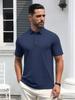 TACVASEN Short Sleeve Polo Cool To the Perfect for Outdoor Casual and Navy Size 3XL Men's Shirt, Touch, Activities, Golf, Work, Sports, Wear, Tennis,