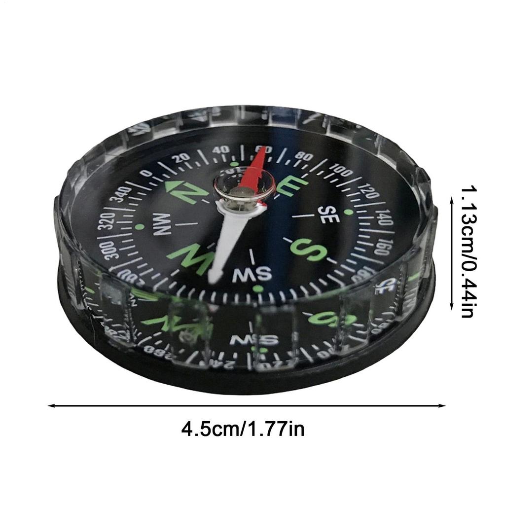 Hiking Compass Waterproof Exploration Gears Multifunctional Sighting Navigation Compass for Women Boys Girls Youth Teens