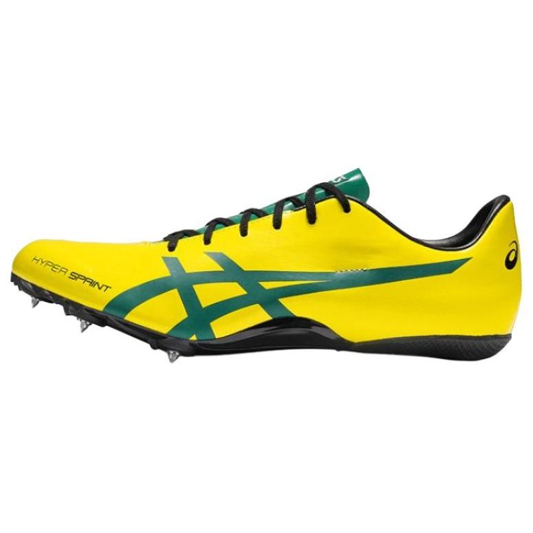Asics Hyper Sprint 7 Track Low Top Sprinting Shoes Unisex Shoes Yellow Green Black 1093A194-750