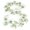 Colorful Design Easter Egg Wreath Green Vine Long Green Plant Wall Hanging  Easter Party