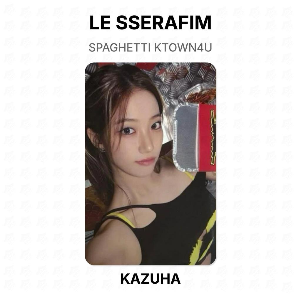 LE SSERAFIM SPAGHETTI KTOWN4U Fotocarta Ufficiale