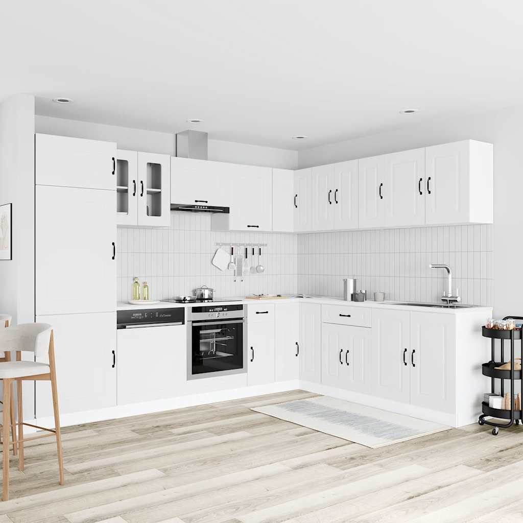 Vidaxl Kitchen Cabinet Set Kalmar, 14-Piece, White