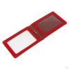 Badge Card Holder PU Leather Name Tag with 2 Slots