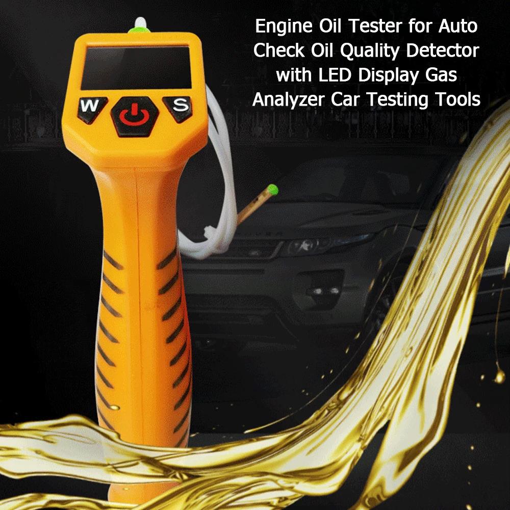 Engine Oil Tester for Auto Check Oil Quality Detector with LED Display Gas Analyzer Car Testing Tools 1