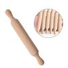 Set Of 6 Small Wooden Playdoughs Rollers Child Sized Baking Utensils Skill Development Kitchen Activity Tool