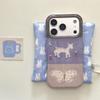 Cartoon Patchwork Little Deer Butterfly iPhone 14/13/12/11/SE/XS/8 Case, Anti-Fall, Apple Pro/Max Compatible