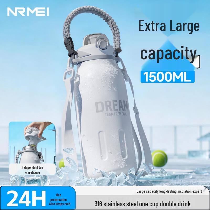 nRMEi Large Insulated Sports Water Bottle