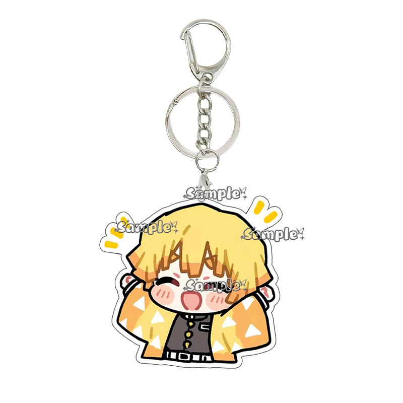 Cartoon Tsuyuri Kanawo Shinobu Excitement Fashion Anime Characters Acrylic Keychain Decor Charm Ornaments Car Key Ring Gifts Toy