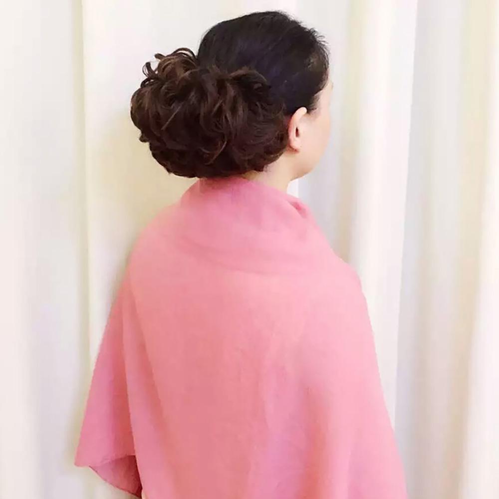 Chignon Updo Elastic Drawstring Hair Bun Pad In Black Brown Colors Straight Curly Hairpieces for Women Ladies