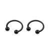 2Pcs 6/8/10/12mm Stainless Steel Zircon Piercings Earrings Horseshoe Ring Piercing Nose Ear Belly Rings Body Jewelry For Women
