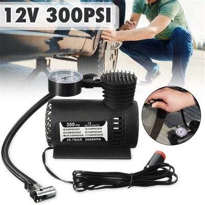 12V 300PSI Car Auto Portable Mini Electric Air Compressor Kit for Ball Bicycle Minicar Tire Inflator Pump Car Access