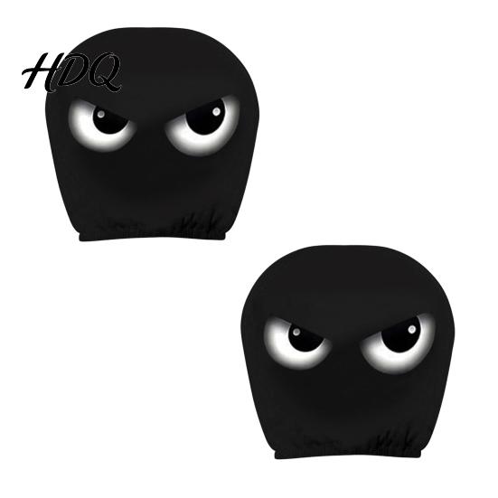 Headrest Cover for SUV Funny Car Covers Spooky Pattern Seat Polyester Protector Protector Universal Breathable Stretchy Interior Accessories
