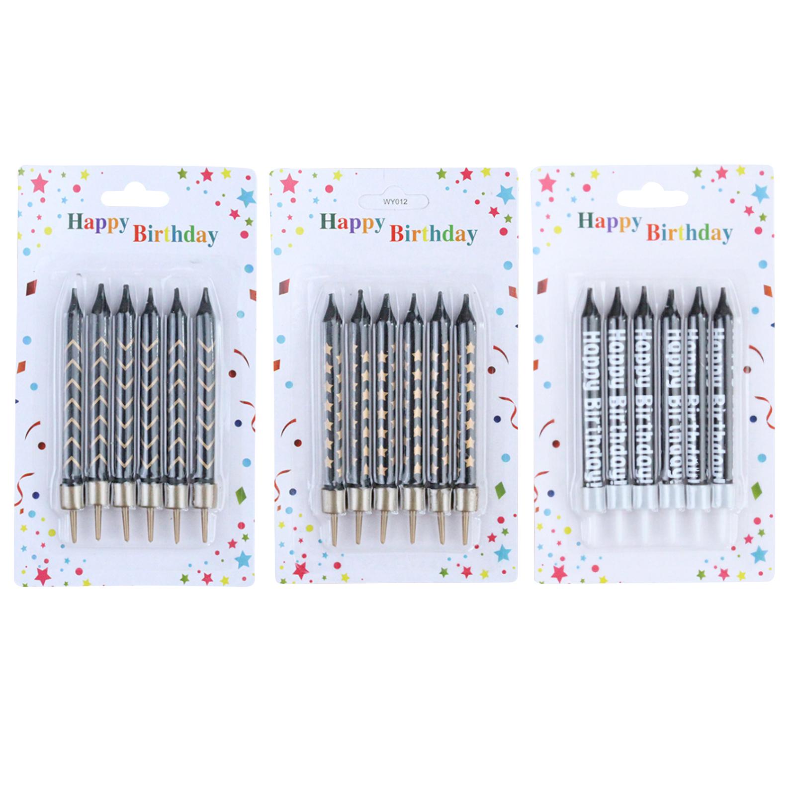 

Торт Свечи HAPPY BIRTHDAY Письма Бездымное украшение