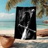 Vintage Artwork Fashion Beach Towel: Ideal for Summer Adventures Soft, Absorbent and Quick Drying Suitable for Swimming and Bathing