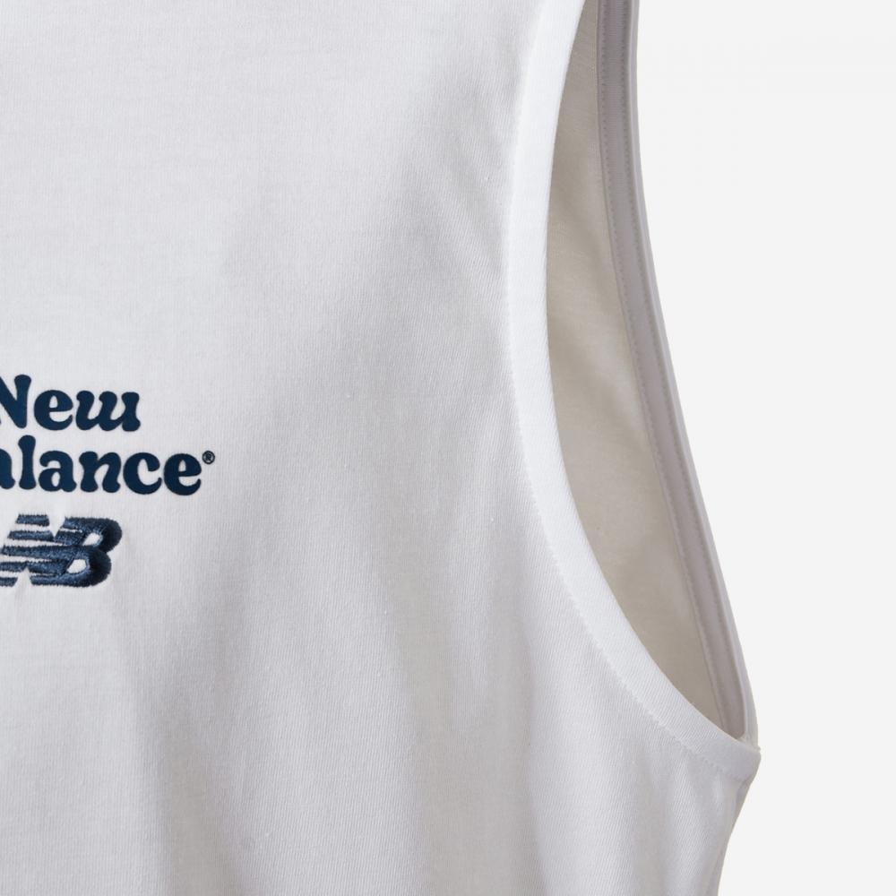 New Balance Uni Nb Boy Board Shop Sleeveless Nbnge21633   10  White