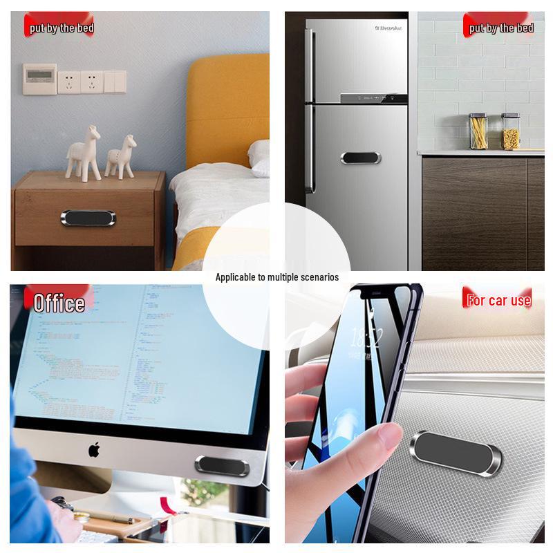 360° Rotating Metal Car Phone Holder with Strong Magnetic Grip