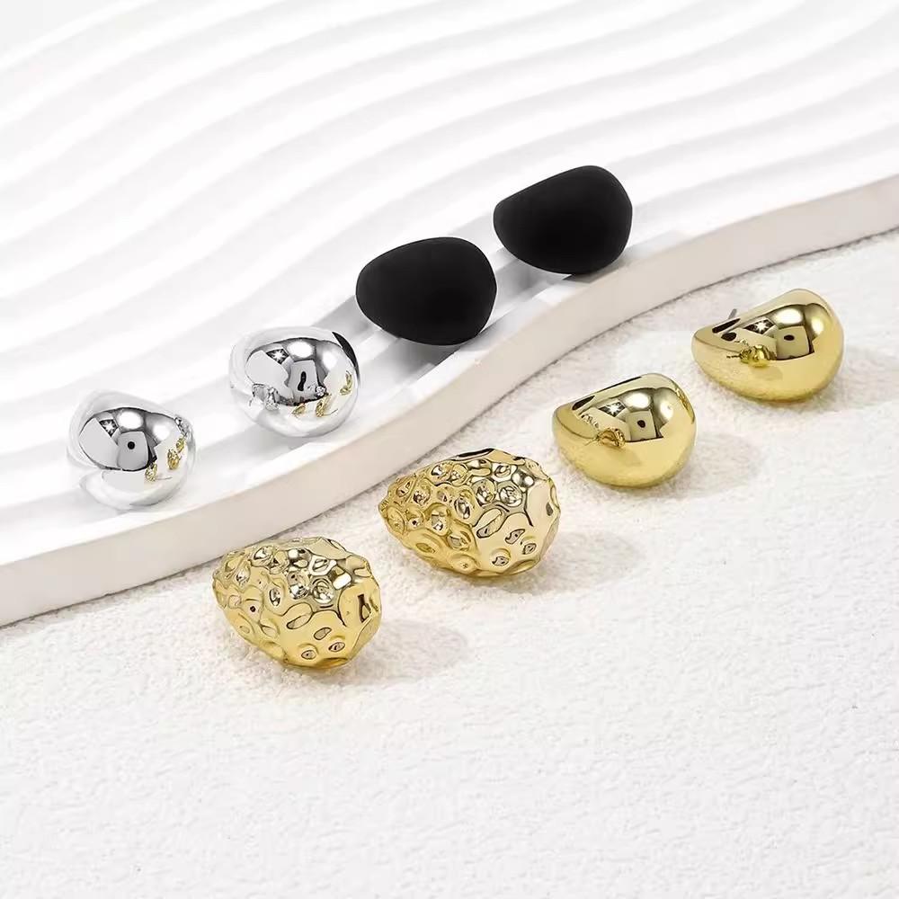 Earrings 4-piece set of water drop Doudou earrings 4-piece set of stylish and simple earrings