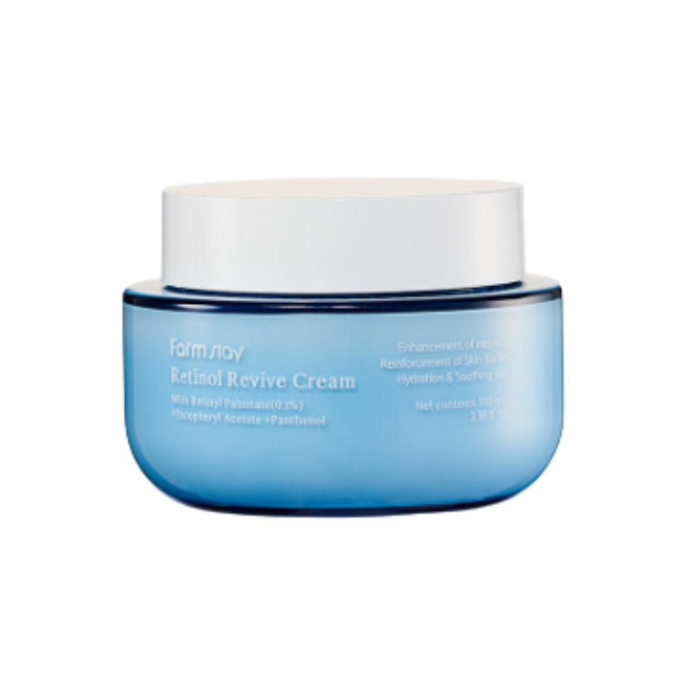 FARM STAY / Set da 4 Pezzi Skincare Retinol Revive (Tonico/Emulsione/Siero/Crema+Maschera) / Cura Rivitalizzante Anti-Età Glow / Dalla Corea