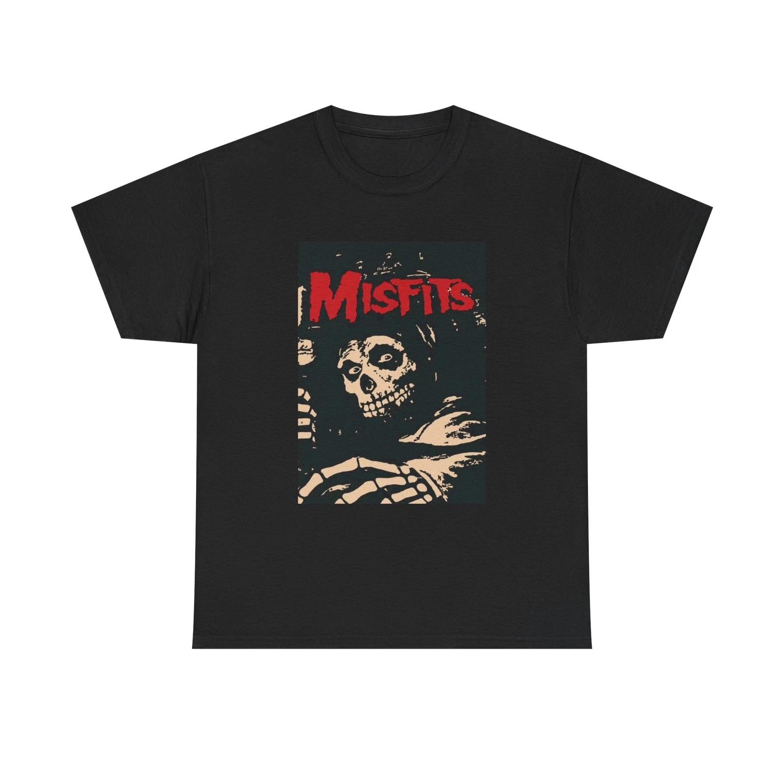 

Misfits T-shirt vintage punk rock retro graphic Unisex Heavy Cotton Tee L