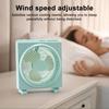 Square Desk Fan USB Rechargeable Low Noise Strong Wind Personal Fan Home Office Travel Outdoor Portable Electric Cooling Fan