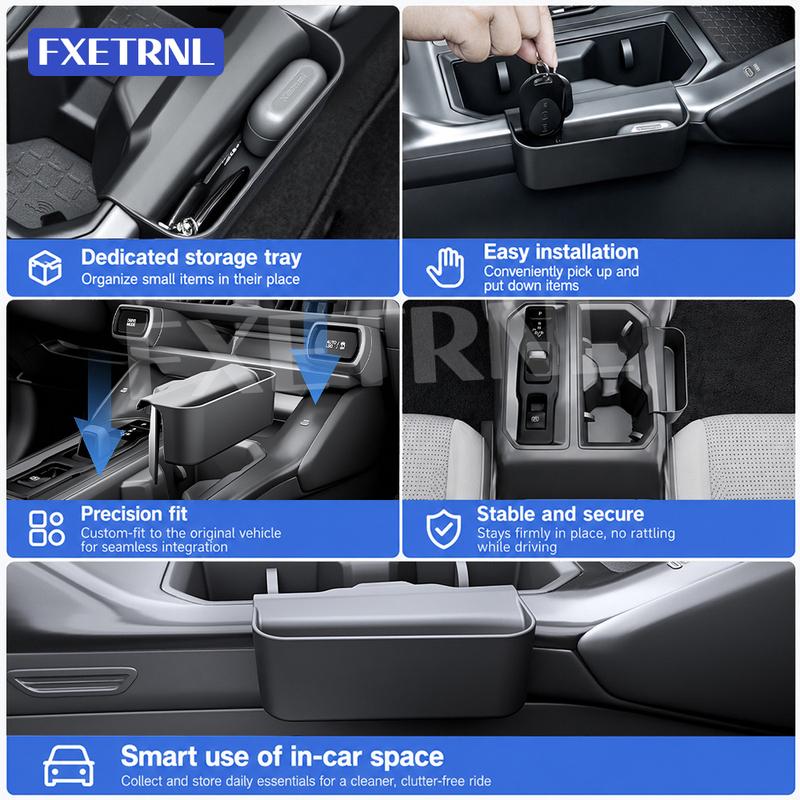 Für Toyota RAV4 2026-2027 Mittelkonsolen-Organizer-Schale Auto-Innenzubehör-Set Premium ABS Hängender Getränkehalter Behälter