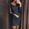 New Sexy Party Sequined Fringe Bodycon Dress