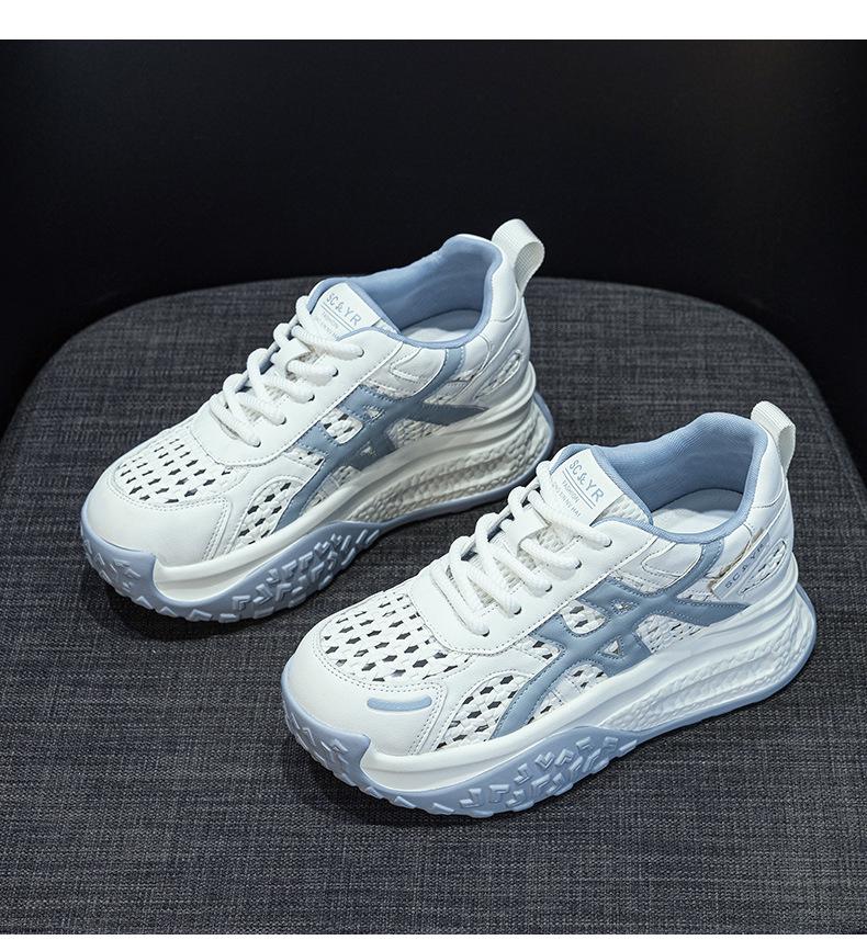 Small breathable sports shoes women's 2025 new platform heightening dad shoes popular casual versatile fashion women's shoes