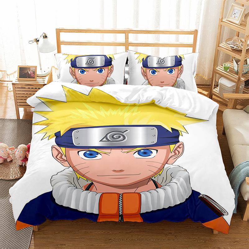 Bedding Fire Forbearance Cartoon Digital Printing Living Bedding Four-Piece Set