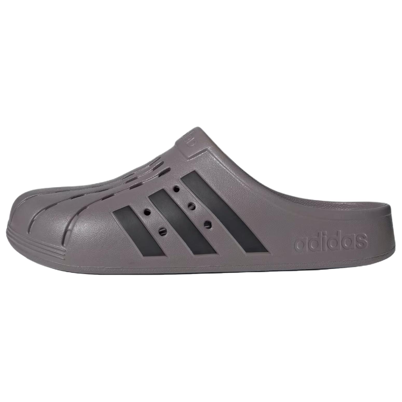 Adidas Adilette Clogs Soft Comfortable Non-Slip Closed-Toe Slippers Unisex Footwear Gray Brown JI2240 36⅔