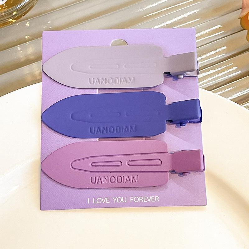 Dopamine Color Bangs Hair Clip Sideburns for Kids & Women - Duckbill Hairpin Headwear