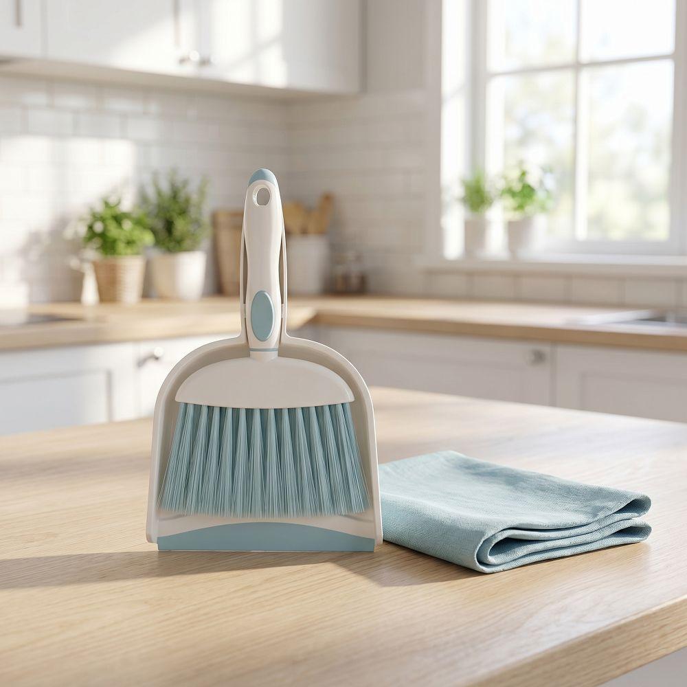 Handheld Mini Dustpan and Brush Set Durable Desktop Mini Broom Set Home Cleaning