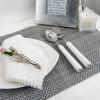 Moderne eckige Tischmatte Grau Mix