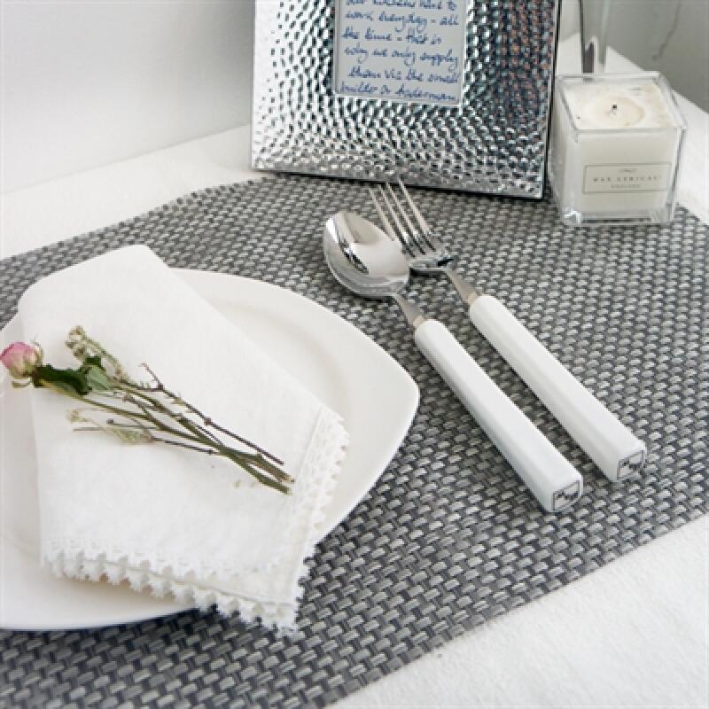 Modern Square Table Mat Gray Mix
