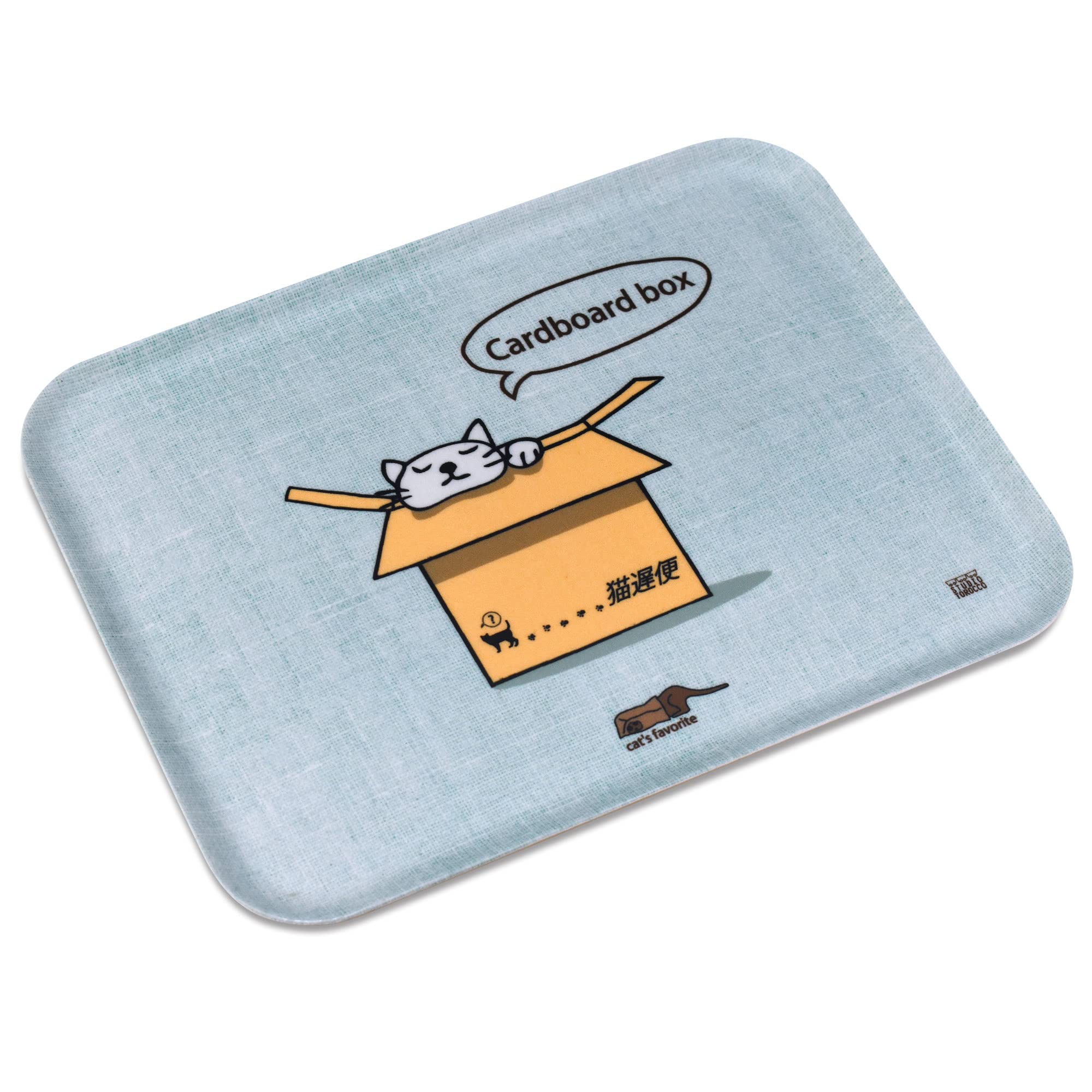 

Студийная тележка Nekodara с подносом, Размер средний, Квадратная (В комплекте) - Поднос, Поднос, Кот, Кот, Кот, Покрытый котами, Безопасен для посудомоечной машины и микроволновой печи,